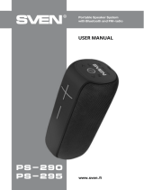 Sven PS-290, PS-295 Portable Speaker System User manual