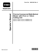 Toro Proline 122 cm Mid-Size Commercial Walk Behind Mower 44424TE User manual