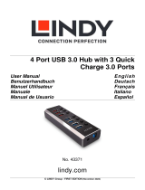 Lindy 4 Port USB 3.0 Hub User manual