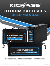 KickAss KA12120-LION 12V 120AH LiFePO4 Lithium Battery User manual