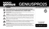 NOCO GENIUSPRO25 Genius PRO25 25A Professional Battery Charger User manual