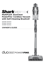 Shark IZ460 Series Vertex Lightweight Cordless Stick Vacuum User manual