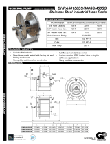 General Pump DHRA50150SS Stainless Steel Industrial Hose Reels User manual