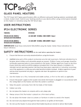 TCP Smart POWER Ip24 Electronic Series Glass Panel Heaters Operating instructions