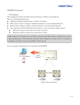 Iwatsu NE-SSEN User manual