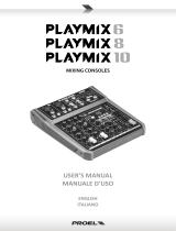 PROEL SOUND PLAYMIX8 User manual