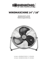 Sonnenkönig Bodenventilator, Windmaschine 14" Ventilator Operating instructions