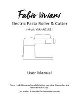 Fabio Viviani YMJ-A01R1 Electric Pasta Roller and Cutter User manual