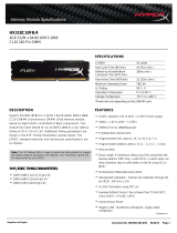 HyperX HX318C10FB/4 RAM Memory User guide