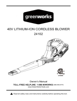 Green Works GW24102 User guide