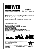 Simplicity 6.75HP CONVERTIBLE REAR BAGGER User manual