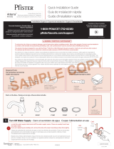 Pfister Arterra RT6-5DEK Specification and Owner Manual