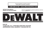 DeWalt Wet/Dry Vacuum Owner's manual