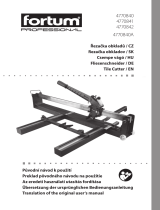 fortum 4770840 Compact Tile Cutter User manual