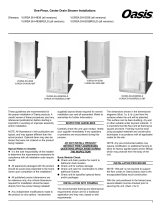 Oasis SH-5038 Shower Stall Installation guide
