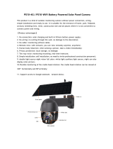 SOLIOM PS10-4G, PS10-WiFi Battery Powered Solar Panel Camera Owner's manual