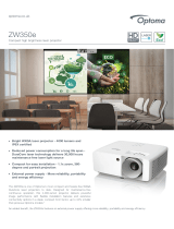 Optoma ZW350e Owner's manual