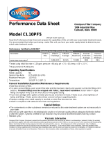 OMNIPURE OMNIPURE-CL10PF5-B Operating instructions