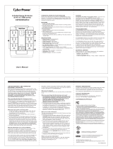 CyberPower CSP600WSURC2 Operating instructions