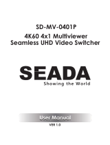 Seada SD-MV-0401P 4K60 Multiviewer Seamless UHD Video Switcher User manual
