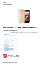 MaxWest nitro55c Smart Phone User manual