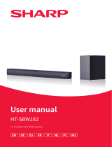 Sharp HT-SBW182 2.1 Soundbar Home Theatre System User guide