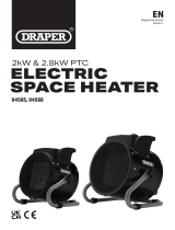 Draper 04566 2.8kW PTC Electric Space Heater User manual