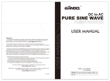 Giandel PS-1500SAR DC to AC Pure Sine Wave Power Inverter User manual