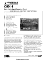 CERBERUS PYROTRONICS CSM-4 Controllable Signal-Releasing Module Owner's manual