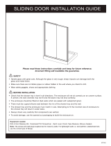 Triton TN6210 Series Framed Rectangular Sliding Door Installation guide