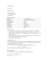 Arteck HW197 2.4G Wireless Touch TV Keyboard User manual