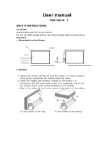 ATLASTAND PWS-300 Hanging Projector Screen User manual