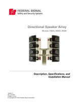 Federal Signal DSA High-Powered Directional Speaker User manual