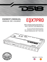 DS18 EQX7PRO Pro-Audio Equalizer Owner's manual
