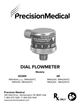 Precision Medical 7MFA2001 Dial Flowmeter User manual