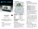 Geemarc Viso 8 Radio Controlled Calendar Clock User manual