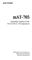 Mat-Tuner mAT-705 Automatic Antenna Tuner Transceiver User manual