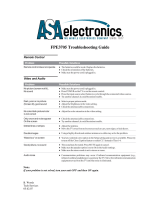 ASA Electronics FPE3705 User guide