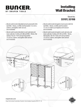 Draper 33197 Bunker Modular Side Wall Single Bracket Installation guide