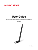 Mercusys AC650 High Gain Wireless Dual Band USB Adapter User guide