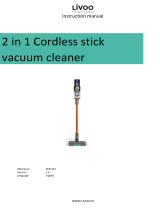 Livoo DOH132 2 in 1 Cordless Stick Vacuum Cleaner User manual