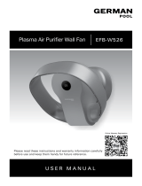 Garmin EFB-W526 Plasma Air Purifier Wall Fan User manual