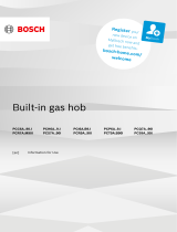 Bosch PCC6A..90.I Built In Gas Hob User manual