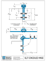 SELECT HINGES SL27LL Heavy Duty Concealed Edge Mount Hinge User manual