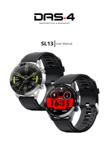 DAS 4 DAS-4 SL13 Silicone Strap Smartwatch User manual