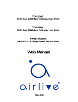 AirLive AirCloud TOP-18AX: Wi-Fi 6 AX1800 Gigabit PoE Access Point User guide
