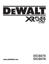 DeWalt DCS575 User manual