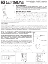 Greystone CD2OS Series Outside Carbon Dioxide Transmitter User manual