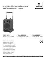 Monacor TXA-820 Portable Amplifier System User manual
