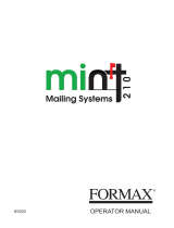 Formax Mint 210 Operating instructions